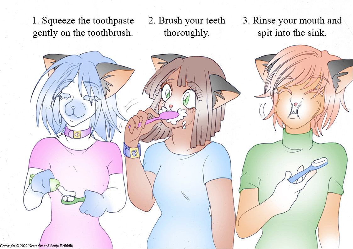 Washing teeth 1