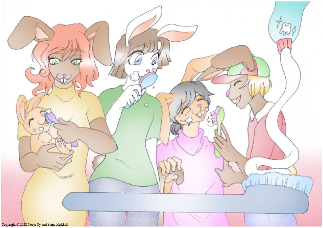 Washing teeth 6